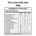 Psyllium Husk 60% Em Pó (Kit 2 pacotes de 500g)- MV Power