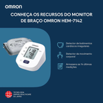 Monitor de Pressão Arterial de Braço (HEM-7142) - Omron