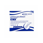 Lâmina de Bisturi Aço Carbono N12 (100uni) - Labor Import