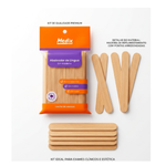 Abaixador De Língua  Madeira  Kit 2 pct (C/ 100 Uni)- Medix 