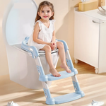 Assento Infantil Com Escada Para Vaso Sanitario - Azul