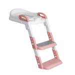 Assento Infantil Com Escada Para Vaso Sanitario - Rosa
