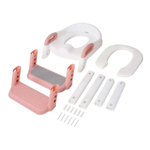Assento Infantil Com Escada Para Vaso Sanitario - Rosa
