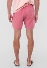 Bermuda masculina tecido com efeito estonado Hangar 33 | Vermelho