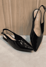Sapatilha slingback verniz Sua Cia | Preto 