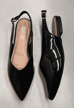 Sapatilha slingback verniz Sua Cia | Preto 
