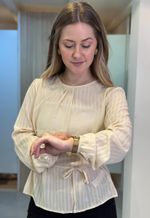 Blusa manga longa Aishty | Bege
