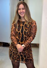 Vestido tule Maressa | Leopardo