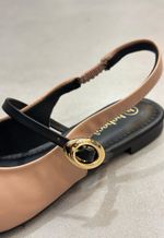 Mule slingback bico fino Bebecê | Nude 