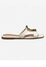 Rasteira orgânica Beira Rio | Off White