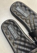 Rasteira fivela orgânica Beira Rio | Preto