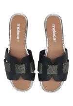 Rasteira glamour Moleca | Preto