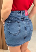 Saia curta jeans Max Denim | Denim