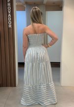 Vestido tomara que caia Tasha | Azul Bebê 