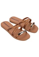 Chinelo metal chic Ipanema | Marrom e ouro