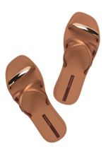Chinelo metal chic Ipanema | Marrom e ouro