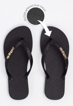 Chinelo glitter Petite Jolie | Preto