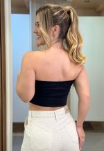 Top tomara que caia Dafne | Preto