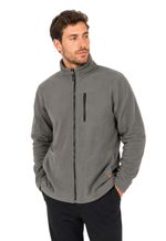 Jaqueta Soft Masculina Dois Zíper Frontal Chocolate | Cinza