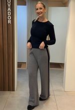 Calça Feminina Tricot 240555  Facinelli | Cinza Escuro