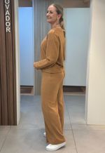 Calça Malha Soft Incorpada Style Box 150087 I Camel