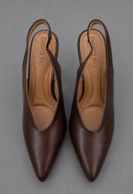 Scarpin slingback salto agulha Beira rio | cacau