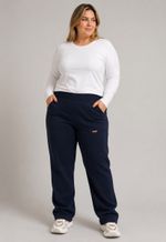 Calça Soft Feminina Reta Chocolate | Marinho