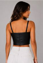 Cropped courino Davichi | preto