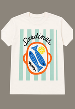T-shirt sardinas Justa Moda | off white