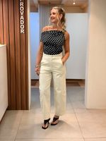 Calça ballon 184873 Marialícia | off white 