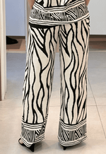  Calça pantalona zebra 290120 Facinelli | preto