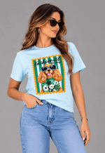  T-shirt dog fashionist San diego | azul 