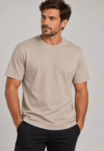 Camiseta manga curta 150070 Broken Rules | bege