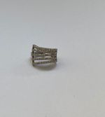 Piercing 5 Fileiras de Diamantes Ouro Branco