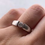 Anel Solitário Diamante 30 Pontos Ouro Branco.
