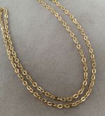 Corrente Elo Cadeado 50CM Ouro Amarelo