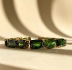 Pulseira Turmalina Verde Ouro Amarelo