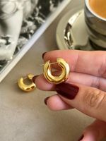 Argola Roliça 20MM Ouro Amarelo