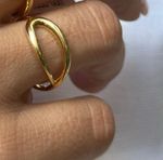 Anel Vazado Ouro Amarelo.