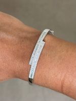 Bracelete Duplo Diamante Ouro Branco