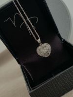 Pingente Coração Diamante Ouro Branco