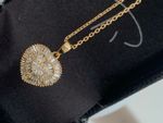 Pingente Coração Diamante Ouro Amarelo 18k.