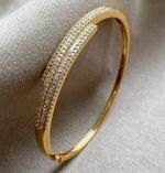 Bracelete Duplo Diamante  Ouro Amarelo