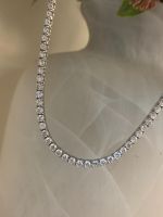Colar Riviera Diamantes Ouro Branco