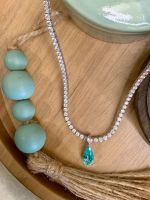 Colar Riviera Diamantes Ouro Branco