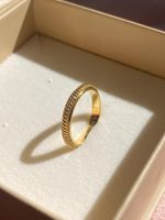 Anel Corda Ouro Amarelo