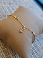 Pulseira Infantil Bailarina  Diamante Ouro Amarelo