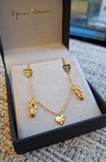 Pulseira Infantil Ballet Ouro Amarelo