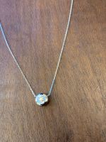 Colar Ponto de Luz  Diamante Ouro Branco