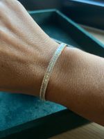 Bracelete Baguete Diamante Ouro Amarelo